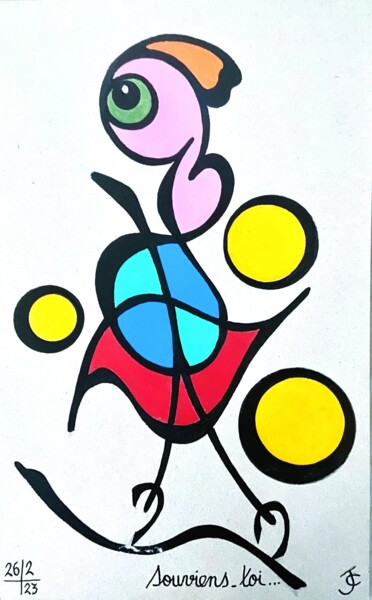 Desenho intitulada "Souviens toi" por Jacques Charon, Obras de arte originais, Lápis