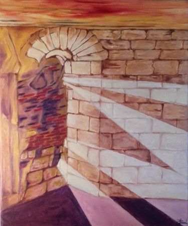 Peinture intitulée "Percées lumineuses" par Jacques Chazel, Œuvre d'art originale, Huile Monté sur Châssis en bois