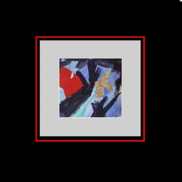 Peinture intitulée "abstracta 76.4 acry…" par Jacques De Poorter, Œuvre d'art originale