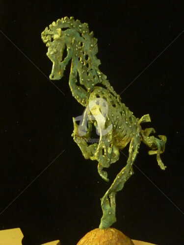 Sculpture intitulée "En piste" par Les Aluminations, Œuvre d'art originale, Métaux