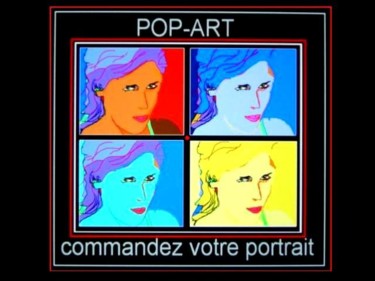 Arts numériques intitulée "pop-art 1a" par Jacques Depoorter, Œuvre d'art originale