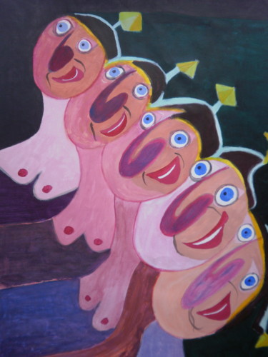 Malerei mit dem Titel "Jeunesses Bismarcki…" von Jacques Desvaux (JD), Original-Kunstwerk, Acryl
