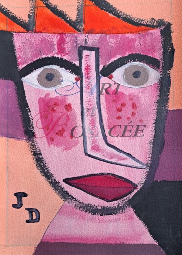 Peinture intitulée "La Rosacée (  MODER…" par Jacques Desvaux (JD), Œuvre d'art originale, Acrylique