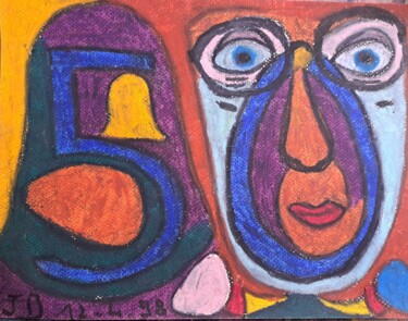 Peinture intitulée "Cinquante Ans Déjà…" par Jacques Desvaux (JD), Œuvre d'art originale, Pastel