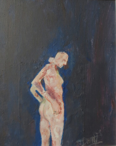 Pittura intitolato "NU BLEU NUIT" da Jacques Donneaud, Opera d'arte originale, Acrilico Montato su Telaio per barella in leg…