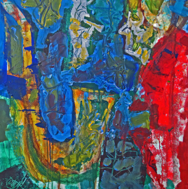 Peinture intitulée "CONVERSATION MUSICA…" par Jacques Donneaud, Œuvre d'art originale, Acrylique Monté sur Châssis en bois