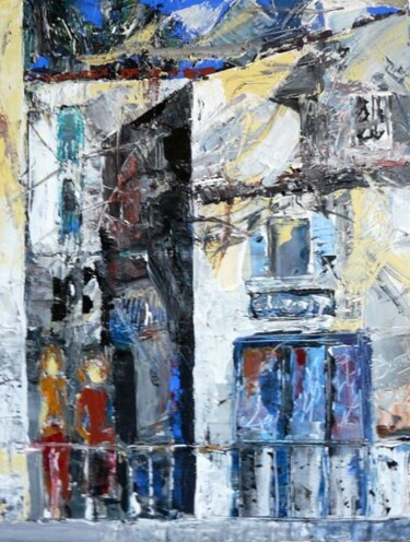 Peinture intitulée "Rue Notre Dame du C…" par Jacques Donneaud, Œuvre d'art originale, Acrylique