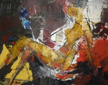 Картина под названием "LILY" - Jacques Donneaud, Подлинное произведение искусства, Акрил Установлен на Деревянная рама для н…