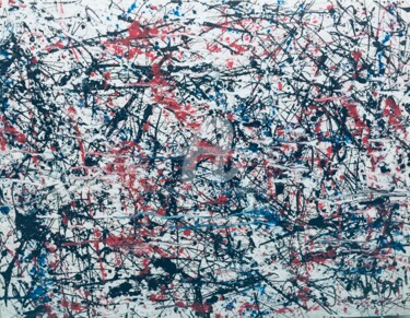 Painting titled "inspiration Pollock" by Jacques Dugois (JAZON), Original Artwork, Acrylic