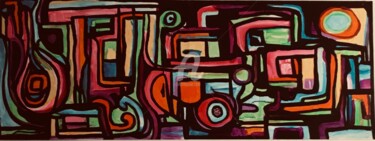 Painting titled "juillet 08" by Jacques Dugois (JAZON), Original Artwork, Acrylic