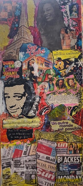 拼贴 标题为“collage 58” 由Jacques Dugois (JAZON), 原创艺术品, 拼贴