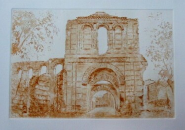 Peinture intitulée "Ruines du Palais Ga…" par Jacques Fontan, Œuvre d'art originale