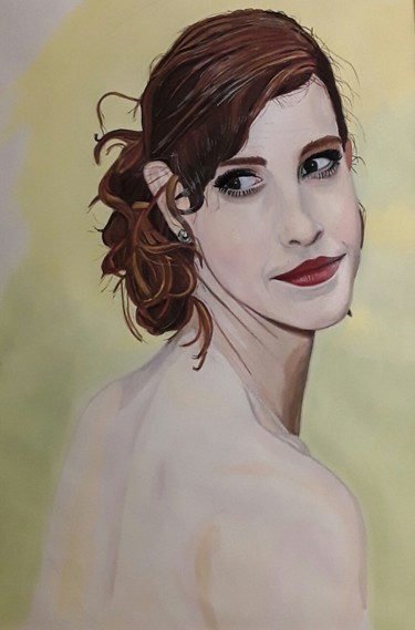 Рисунок под названием "Emma Watson (d'aprè…" - Jacques François, Подлинное произведение искусства, Гуашь