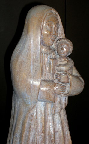 Sculpture intitulée "vierge et l'enfant" par Jacques Gressent, Œuvre d'art originale