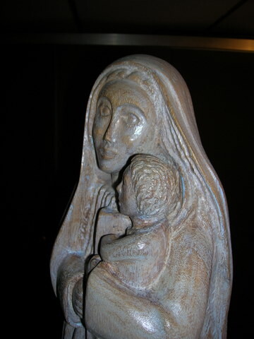 Sculpture intitulée "vierge et l'enfant" par Jacques Gressent, Œuvre d'art originale