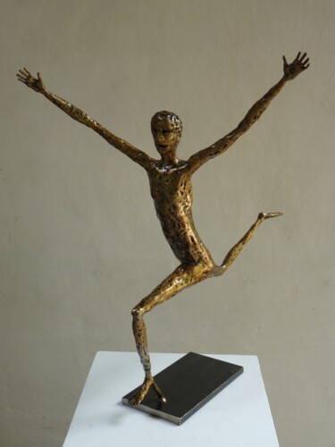 Sculpture intitulée "La liberté" par Jacques Hellegouarch (Jaco), Œuvre d'art originale, Métaux