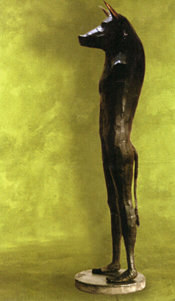 Sculpture titled "Minautore" by Jacques Hellegouarch (Jaco), Original Artwork, Metals