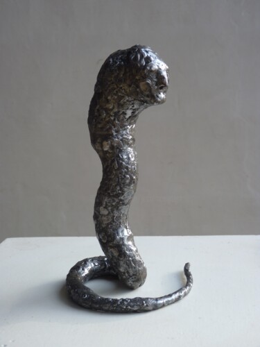 Sculpture titled "Danger" by Jacques Hellegouarch (Jaco), Original Artwork, Metals
