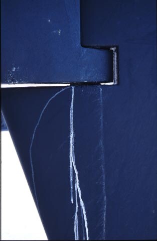 Photographie intitulée "Articulation bleue" par Jacques Jégo, Œuvre d'art originale, Photographie non manipulée