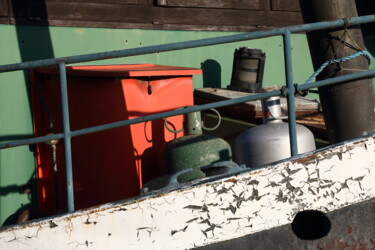 Fotografía titulada "Coulisses sur pont…" por Jacques Jégo, Obra de arte original