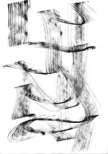 Gravures & estampes intitulée "Danse 11." par Jacques Kerenfors, Œuvre d'art originale, Monotype