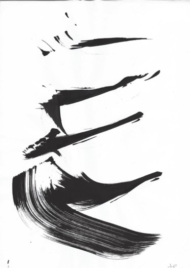 Incisioni, stampe intitolato "Danse 22." da Jacques Kerenfors, Opera d'arte originale, Monotipo