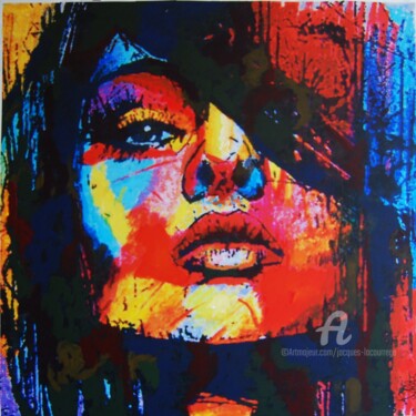 Painting titled "Vanessa" by Jacques Lacourrege, Original Artwork, Acrylic