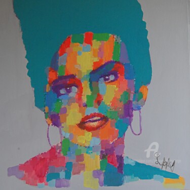 Painting titled "Kate" by Jacques Lacourrege, Original Artwork, Acrylic