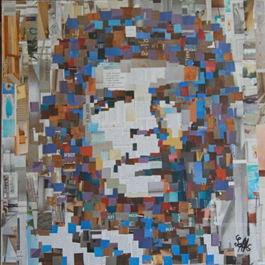 Collages titled "Le Che" by Jacques Lacourrege, Original Artwork, Collages