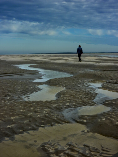 Фотография под названием "Le Crotoy "dunes bl…" - Jacques Lateur, Подлинное произведение искусства, Цифровая фотография