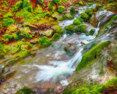 Photographie intitulée "Cascade" par Jacques Lateur, Œuvre d'art originale, Photographie numérique