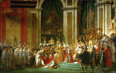 Malerei mit dem Titel "Le couronnement de…" von Jacques-Louis David, Original-Kunstwerk, Öl