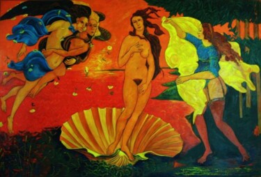 Peinture intitulée "La Renaissance de V…" par Jacques Metairie, Œuvre d'art originale, Huile