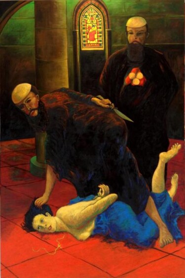 Peinture intitulée "Le temps des assass…" par Jacques Metairie, Œuvre d'art originale, Huile