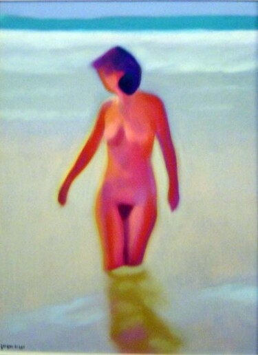 Peinture intitulée "la vague" par Jacques Oudot, Œuvre d'art originale