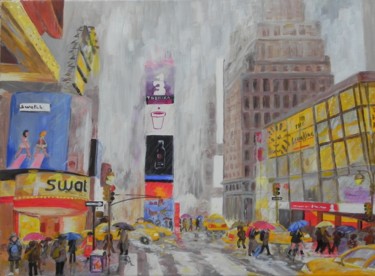 Malerei mit dem Titel "NYC" von Jacques Pierre Pichon, Original-Kunstwerk, Acryl