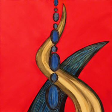 Painting titled "TENTABULLES" by Jacques Pichon (picjac), Original Artwork, Acrylic Mounted on Wood Stretcher frame