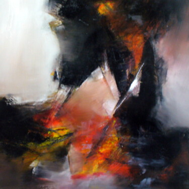 Картина под названием "Tard dans la nuit" - Jacques Reverdy, Подлинное произведение искусства, Масло
