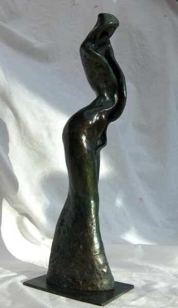 Sculpture titled "pudeur" by Jacques Stauffert, Original Artwork, Metals