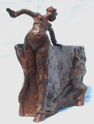 Sculpture titled "fusion" by Jacques Stauffert, Original Artwork, Metals