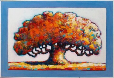 Painting titled "arbre" by Jacques Stauffert, Original Artwork