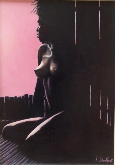 Peinture intitulée "sud_rose.jpg" par Jacques Stauffert, Œuvre d'art originale