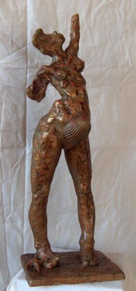 Sculpture titled "l'étoile de mère" by Jacques Stauffert, Original Artwork, Metals