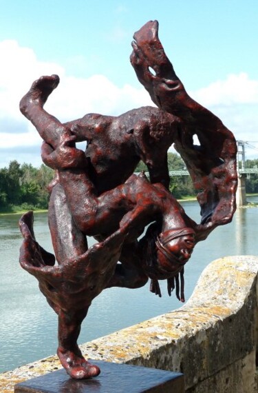Sculpture intitulée "cosmic connexion" par Jacques Stauffert, Œuvre d'art originale