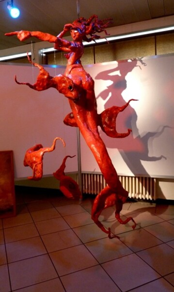 Sculpture intitulée "la maman des poisso…" par Jacques Stauffert, Œuvre d'art originale