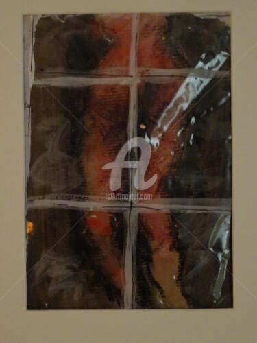 Peinture intitulée "La vitre" par Jacques Stemer, Œuvre d'art originale, Acrylique