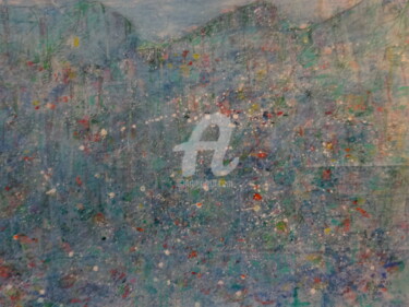 Peinture intitulée "Paysage abstrait" par Jacques Stemer, Œuvre d'art originale, Acrylique