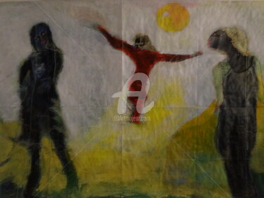 Malerei mit dem Titel "Invitation" von Jacques Stemer, Original-Kunstwerk, Acryl