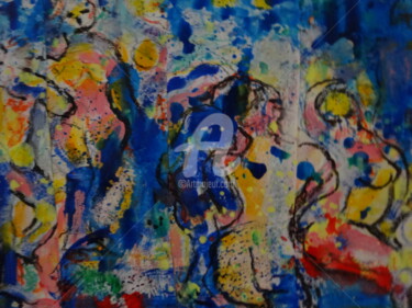 Schilderij getiteld "7716-2" door Jacques Stemer, Origineel Kunstwerk, Acryl