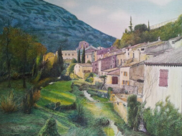 Painting titled "Ruisselet traversan…" by Jacques Tafforeau, Original Artwork, Other